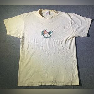 Vintage Shirt Large Colorado Humming Bird Mountains Single Stitch